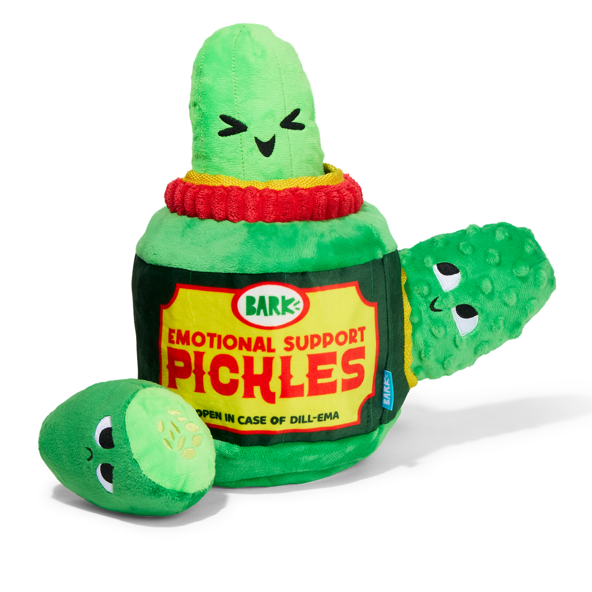 Dill-emma Squad Pickle Plush Extra-Large + Multi-Part + Enrichment Dog Toy