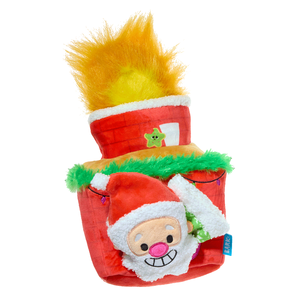 Mutts Be Santa Plush Extra-Large + Enrichment + Multi-Part Dog Toy