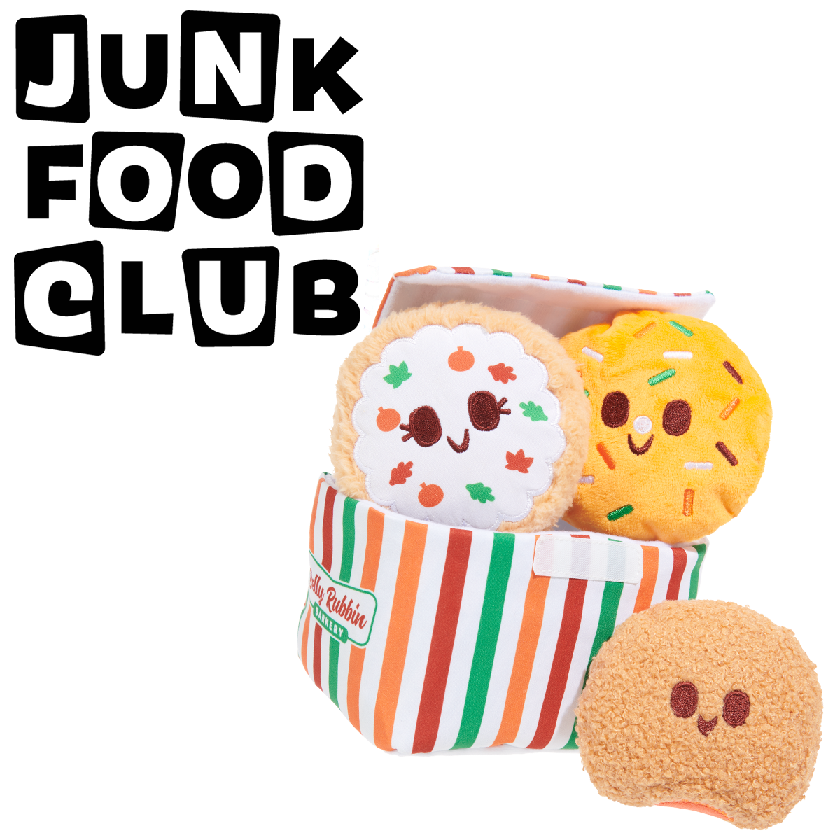 Junk Food Club, Plush Monthly Dog Toys