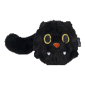 Black Alley Cat Super Chewer Durable 2-in-1 + Tug + Fetch Dog Toy