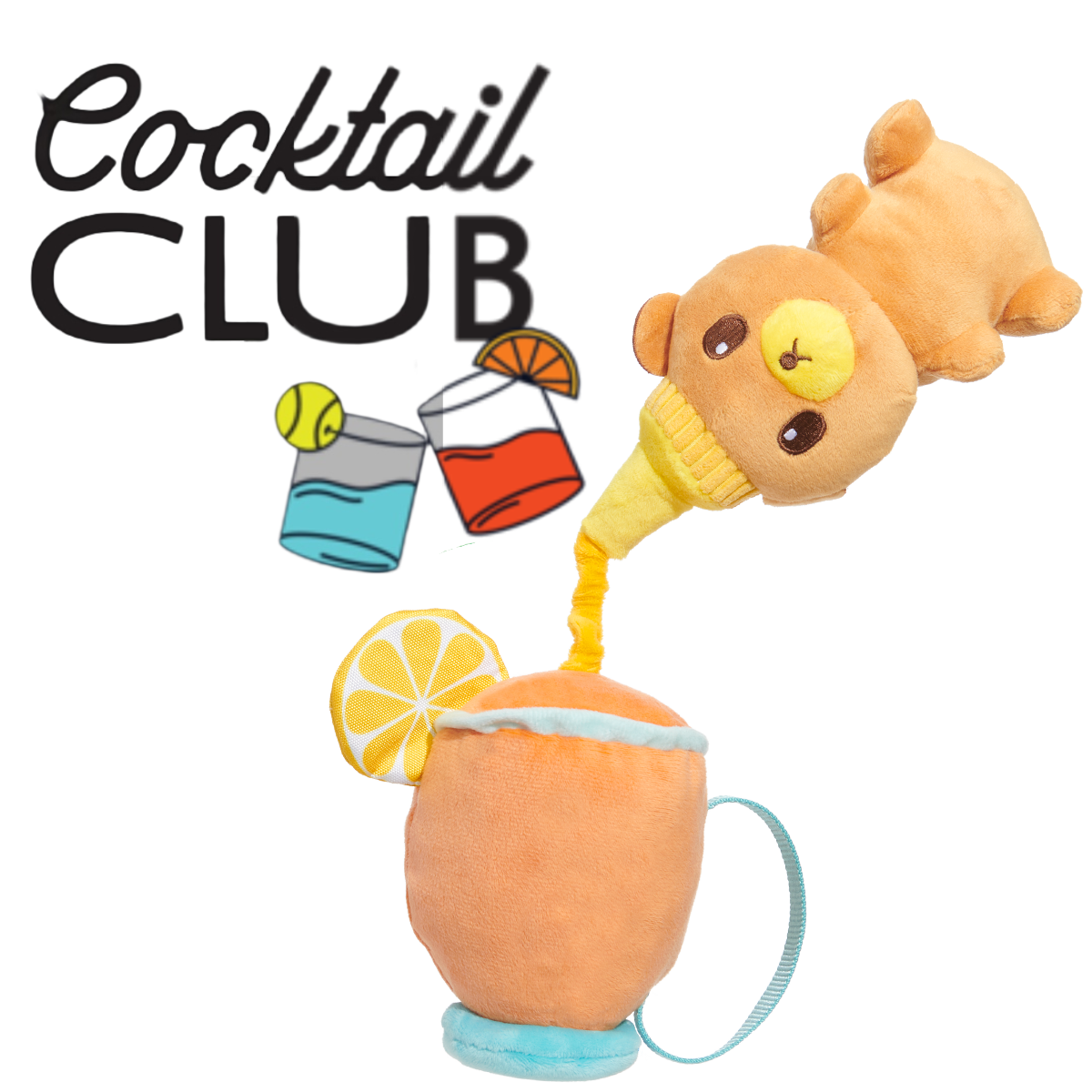 Cocktail Club, Plush Cocktail Monthly Dog Toys