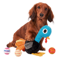 Jerky Turkey Plush XXL Multi-Part + Fetch + Enrichment Dog Toy