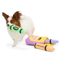 Playola Crayons Plush Extra-Large + Multi-Part + Enrichment Dog Toy
