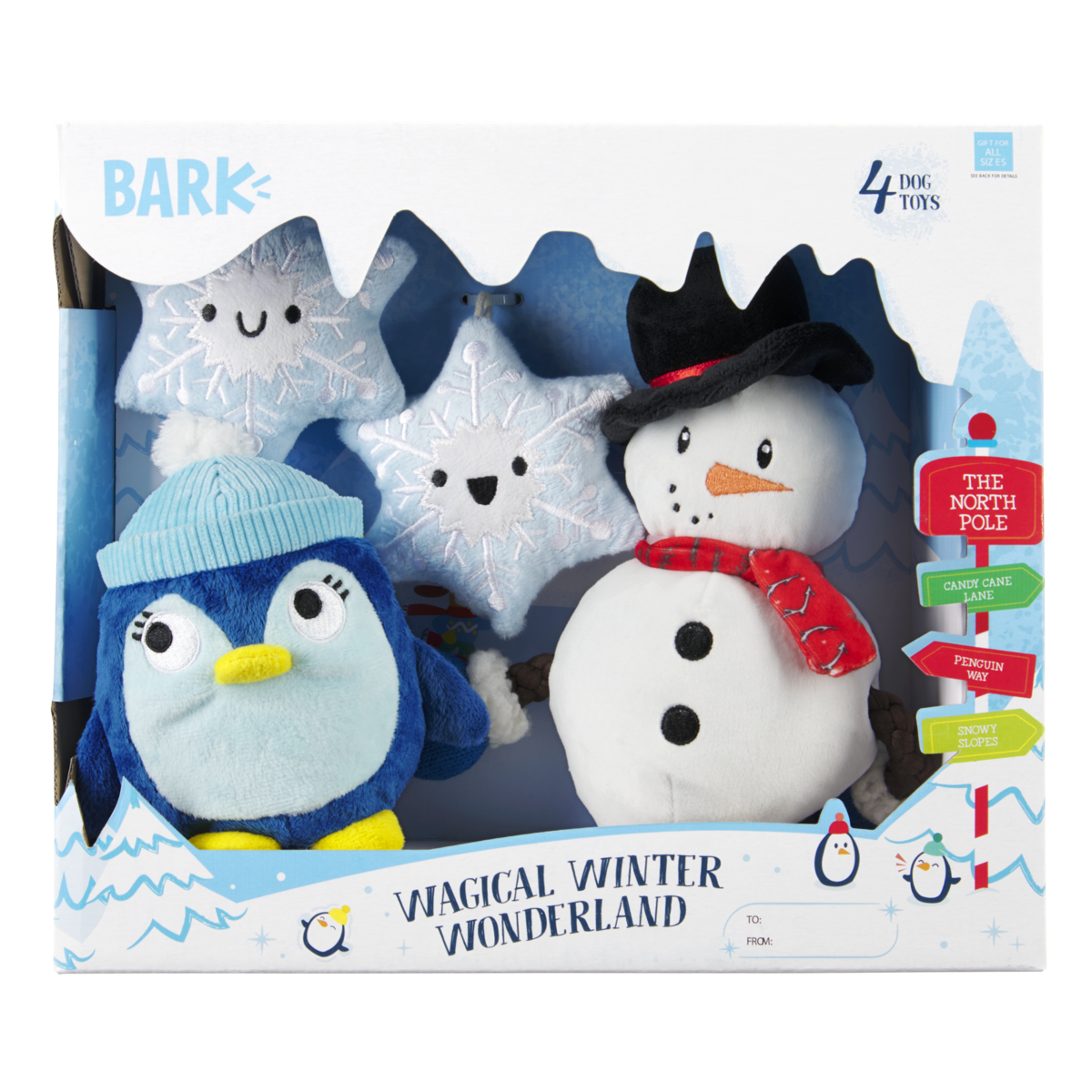 Wagical Winter Wonderland Plush Dog Toy Bundle