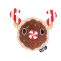 Gnasher The Puppermint Reindeer Super Chewer Durable 2-in-1 + Fetch Dog Toy