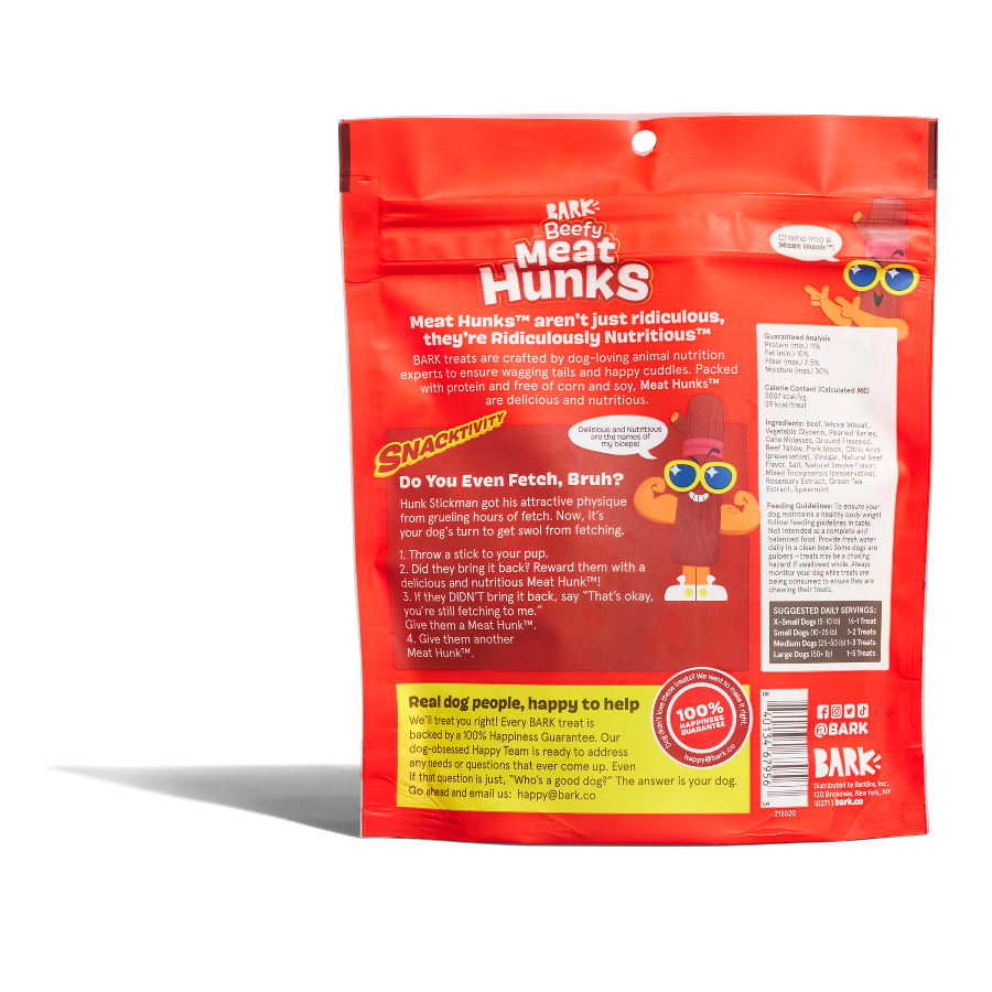 Beefy Meat Hunks™ Soft & Chewy Dog Treats, 10 oz