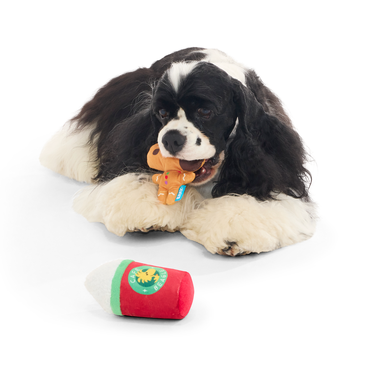 Gingersnoop Latte Plush Multi-Part Dog Toy