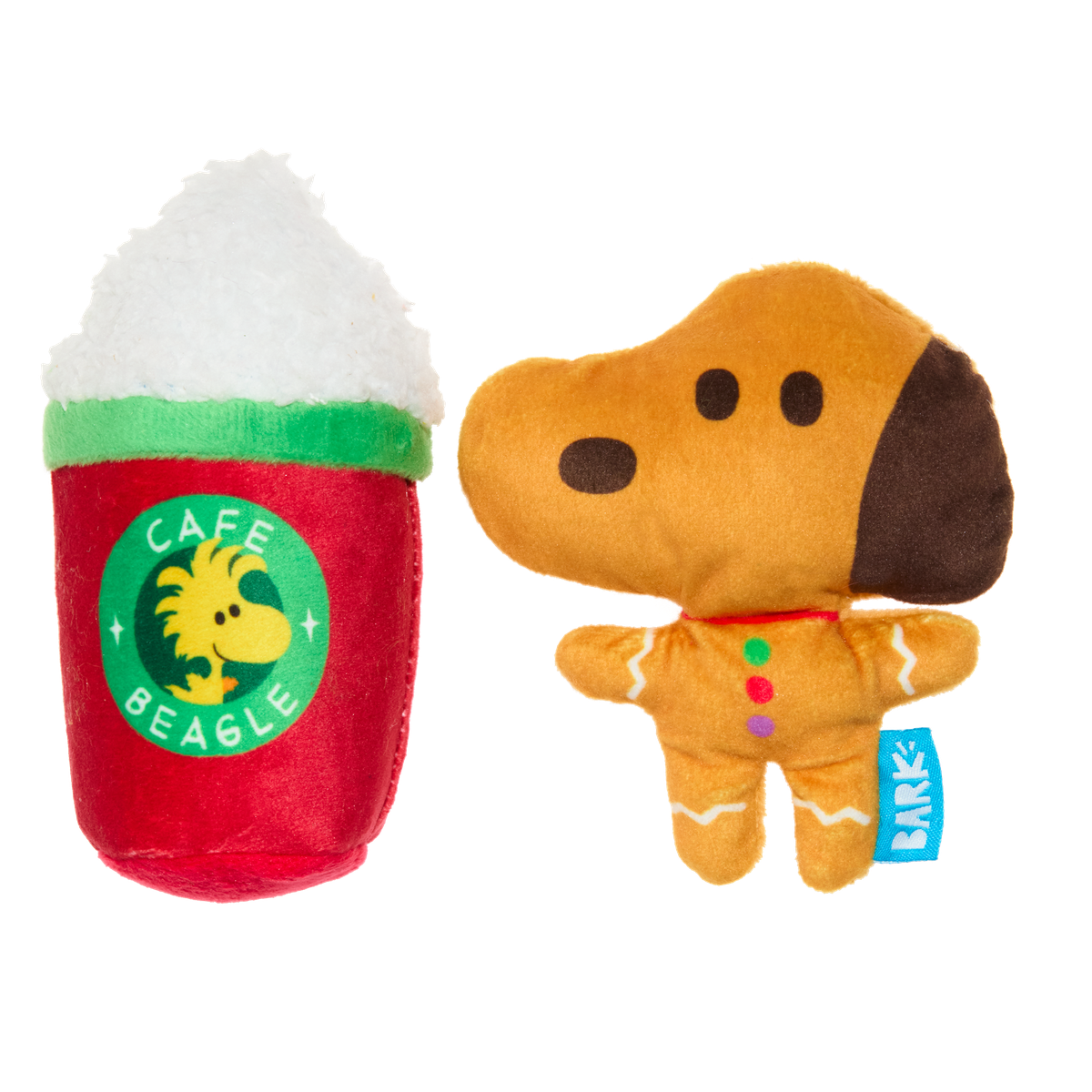 Gingersnoop Latte Plush Multi-Part Dog Toy