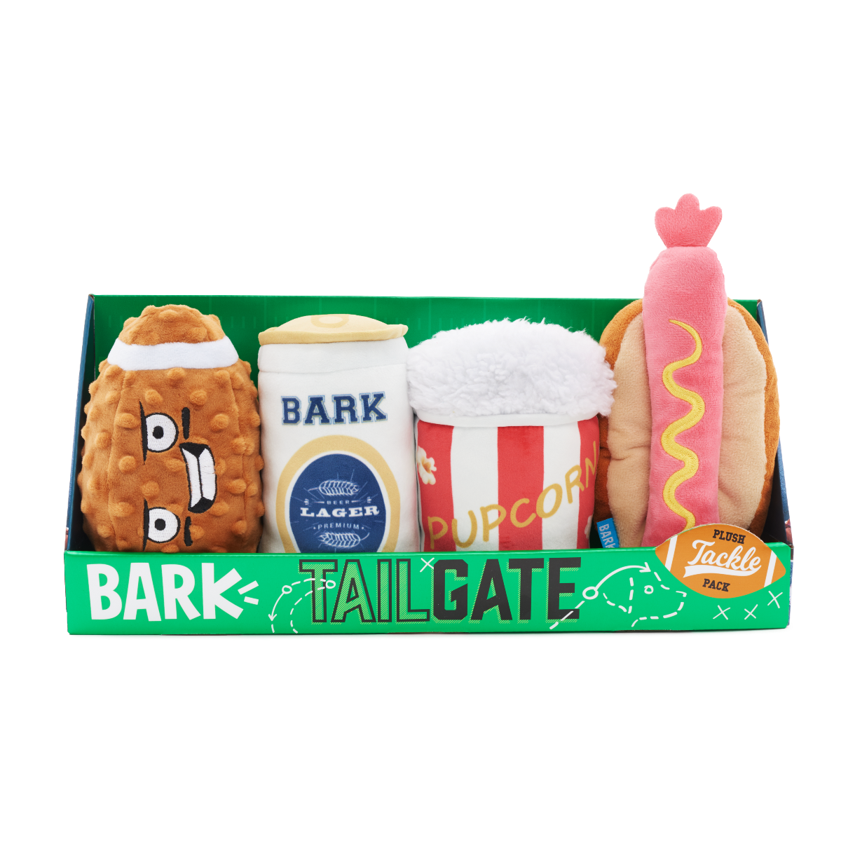 Tailgate Bundle Plush Multi-Part Dog Toy