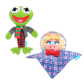 The Muppet Kermit & Miss Piggy Plush Dog Toy Bundle