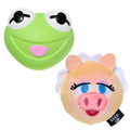 The Muppet Kermit & Miss Piggy Super Chewer Durable Dog Toy Bundle