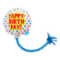 Yappy Birthday Balloon Plush Tug Dog Toy