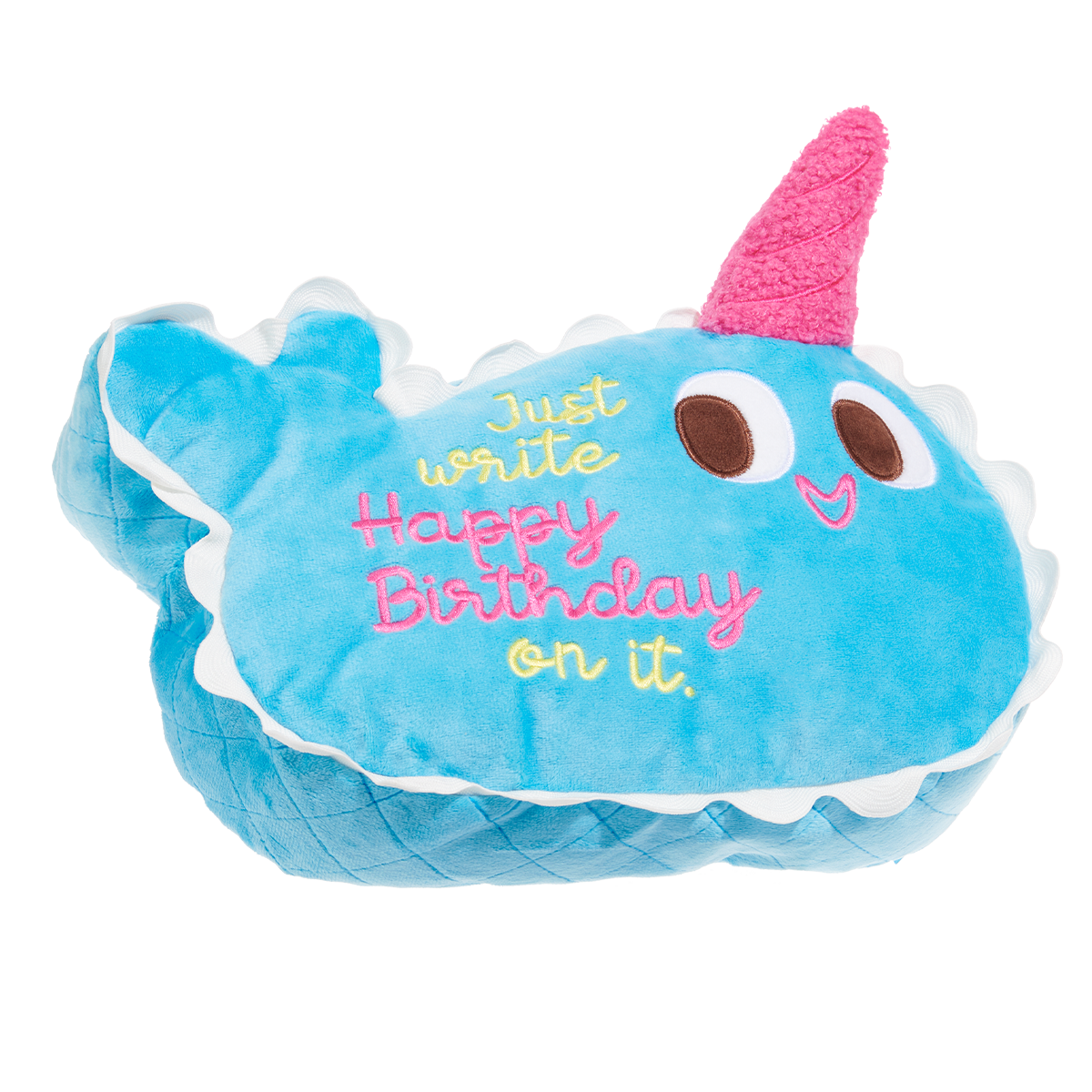 Pudgy the Narwhal Cake Plush Extra-Large Dog Toy